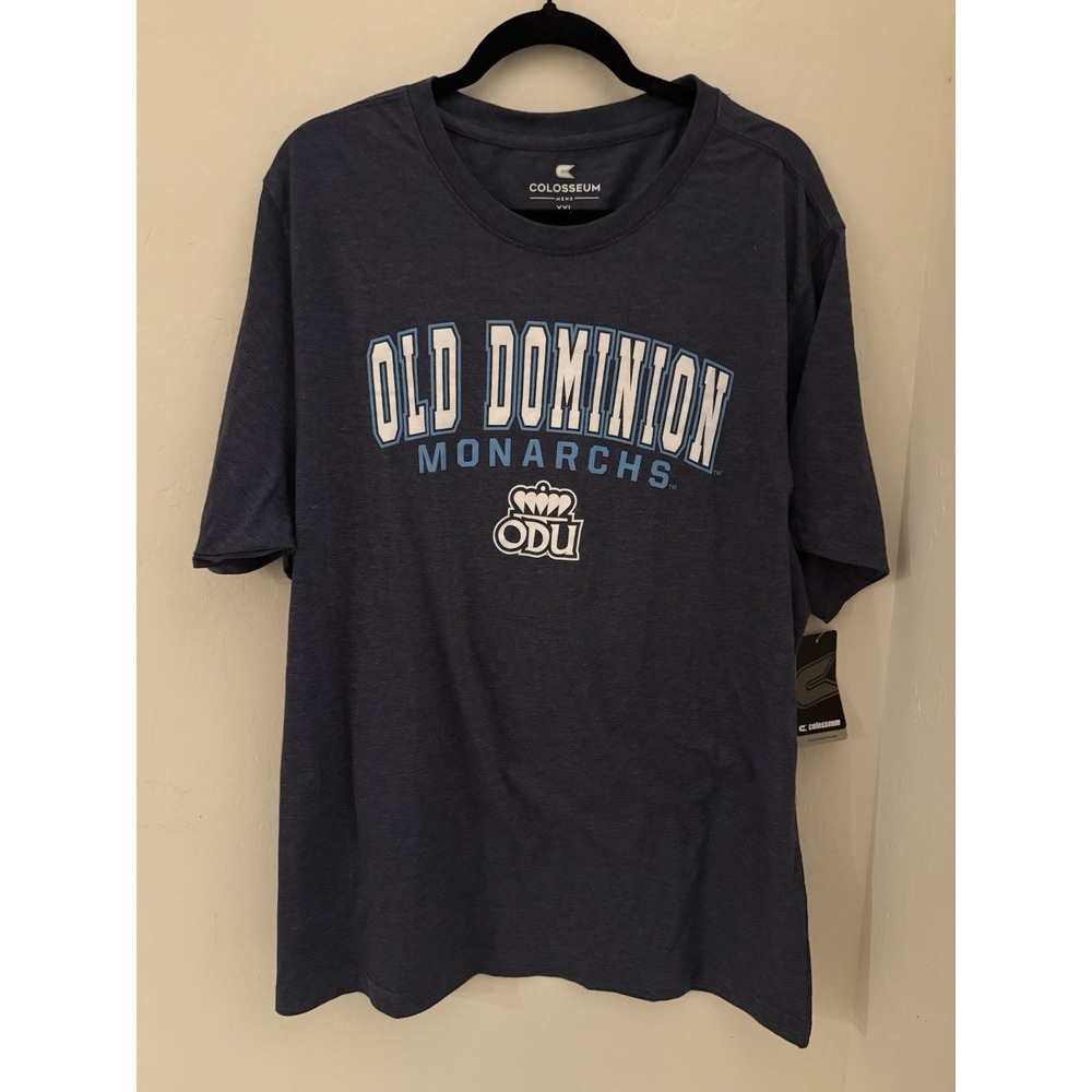 ODU Old Dominion Monarchs Men's Colosseum Navy T-Shirt - Size 2XL - NWT